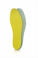 Wkładki do butów latex zielono-żółty